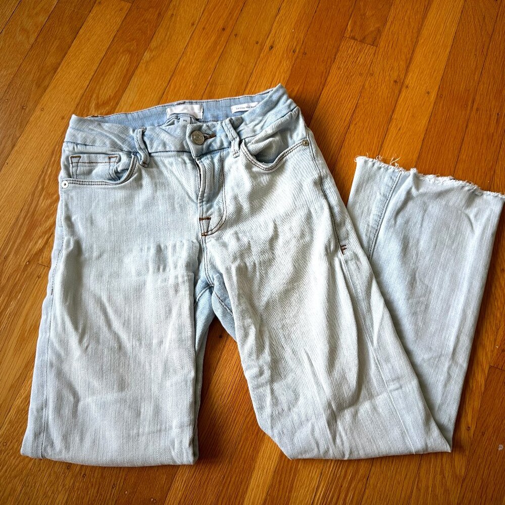 Frame Le Crop Mini Boot Jeans, Size 25